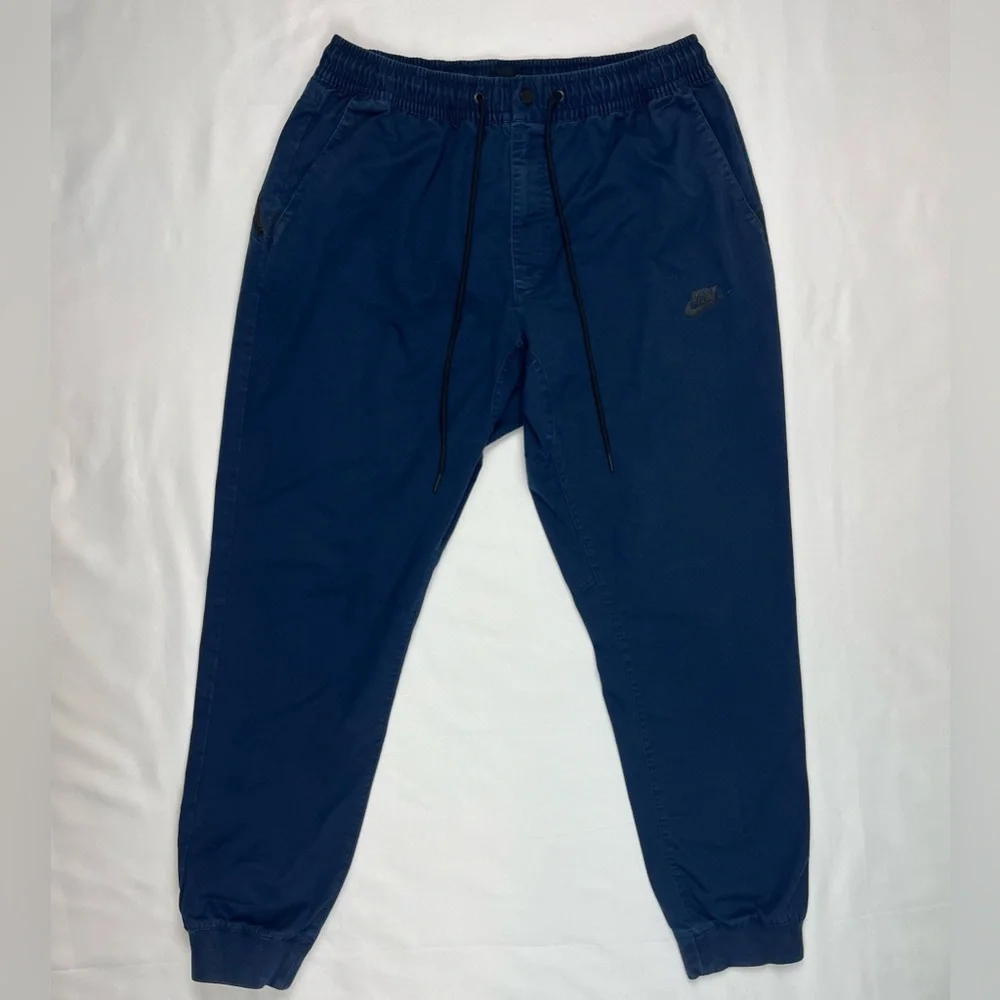 Nike Sportswear Mens Tech Chino Jogger Pants XL Dark Blue Tapered C2